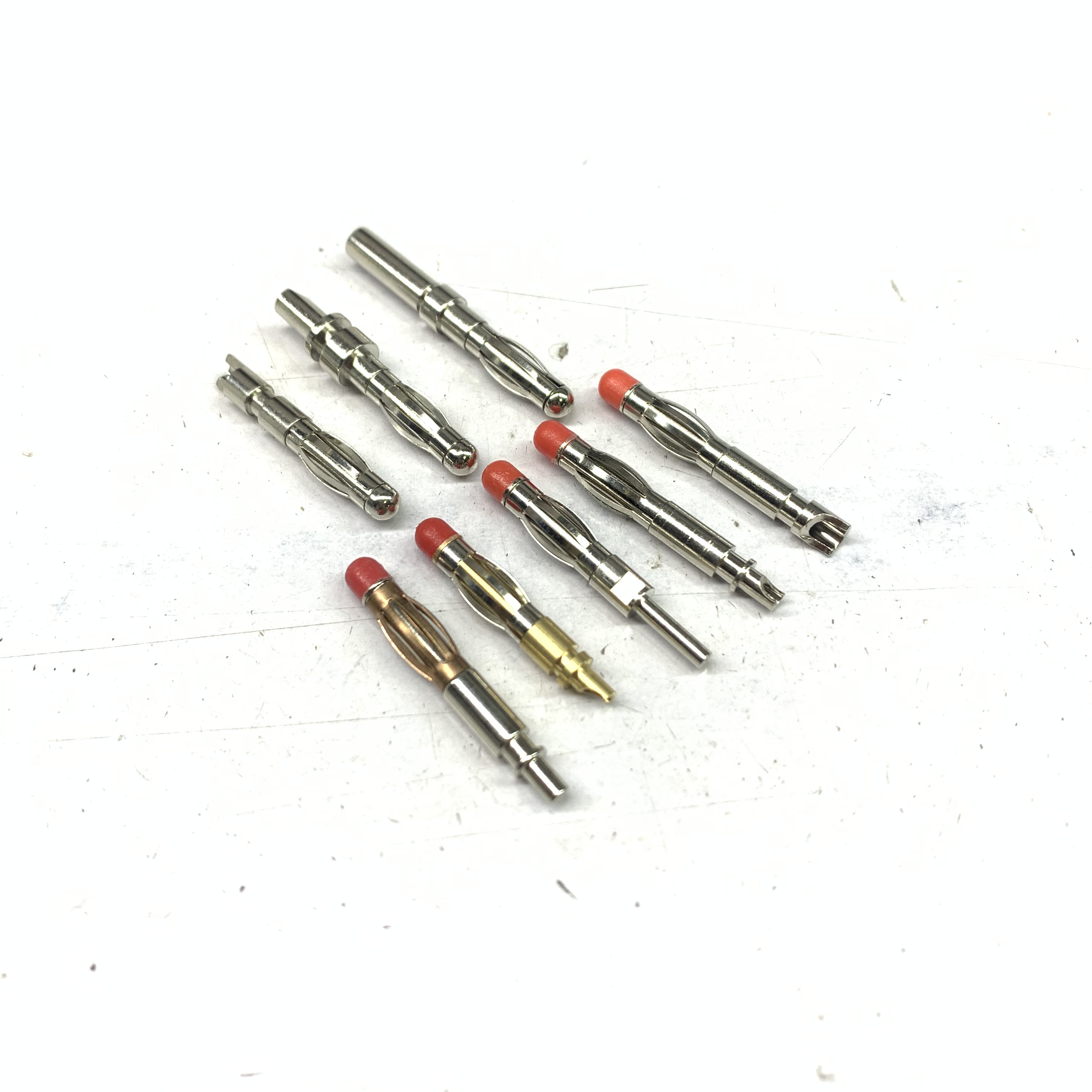 4.0紅頭香蕉插 端子五金 冠簧片 燈籠端子 五金插頭 4.0紅頭香蕉插 端子五金 冠簧片 燈籠端子 五金插頭